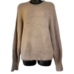 Love Tree Fuzzy Crew Neck Sweater Ladies Small
